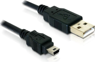 Kabllo USB Delock USB A - MiniUSB 82252, 1.5m, e zezë