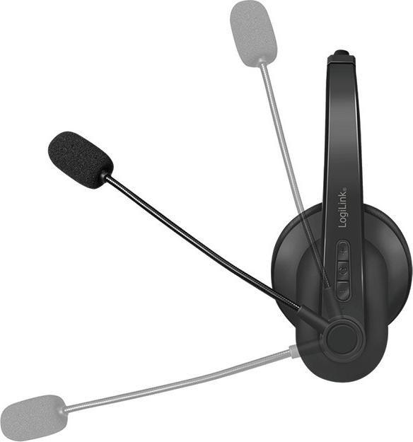 Kufje Bluetooth LogiLink, stereo, mikrofon i integruar, e zezë