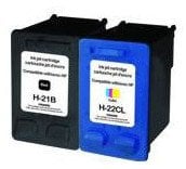 Kертриџ боја UPrint H-21/22 Pack XL, компатибилен со HP C9351A C9352A, црн и во боја