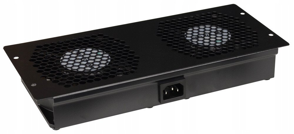 Panel ftohës për kabinet Rack Pulsar RAWP, 2 ventilatorë, i zi