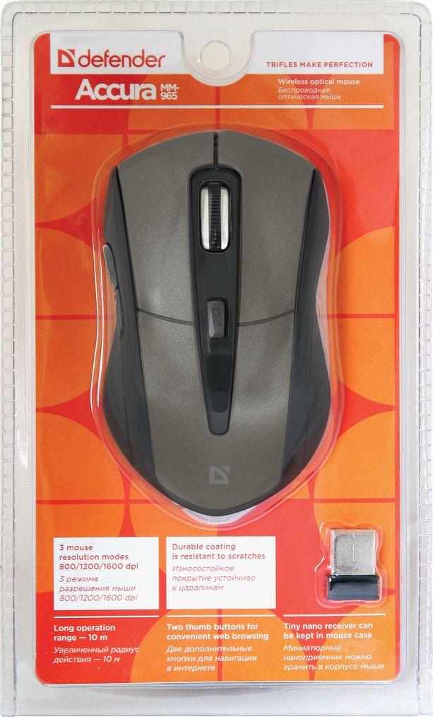 Maus Defender Accura, wireless, USB, i zi dhe i hirt
