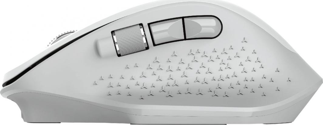 Maus Trust Ozaa, wireless, USB, i bardhë
