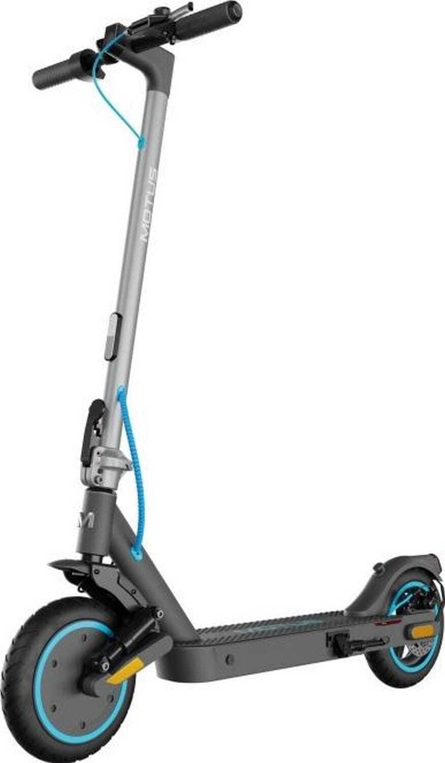 Електричен тротинет Motus Scooty 10 Elite, тркала 10", сив со сини детали