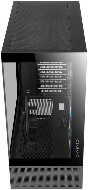 Kuti kompjuteri AZZA CSAZ-501B TIARA, ATX Mid-Tower, 4x 120mm ARGB, xham i kalitur, e zezë