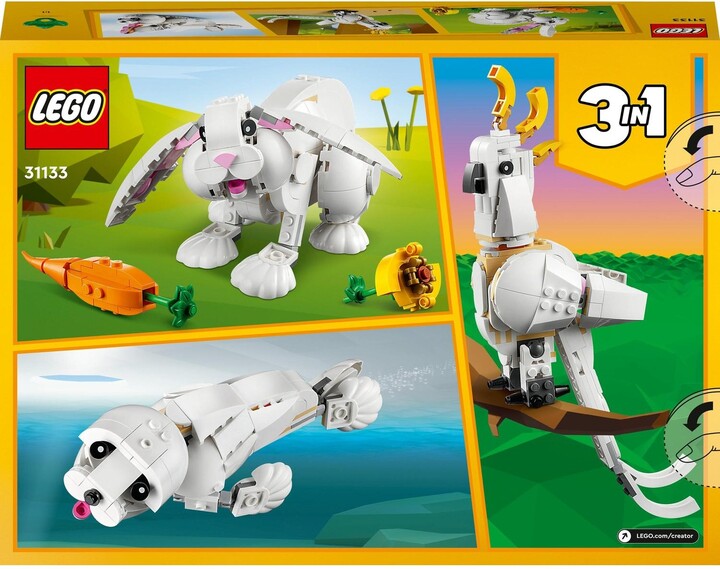 Set LEGO® Creator 31133 White Rabbit, 258 pjesë