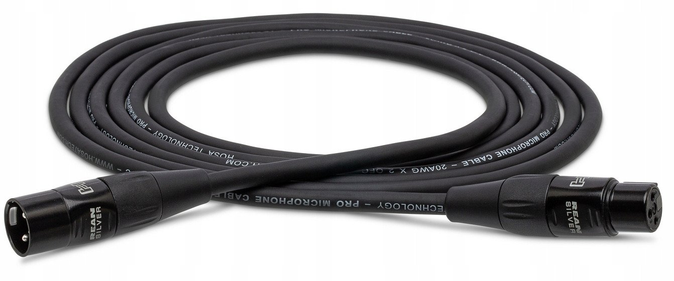 Кабел за микрофон Hosa HMIC-020, XLR, 6m, црн