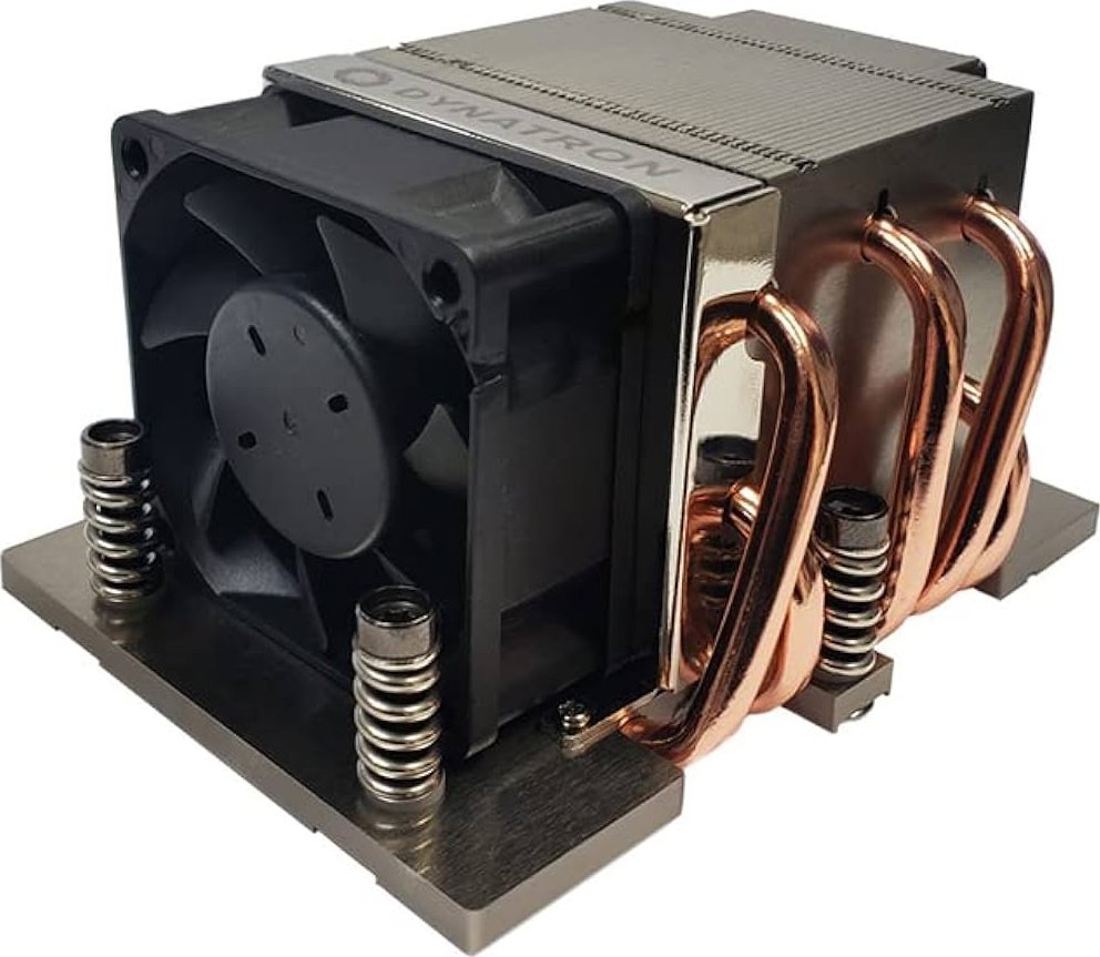 Ftohës CPU Dynatron J10 për AMD Socket SP5, deri 300W TDP, bakër, i argjendtë