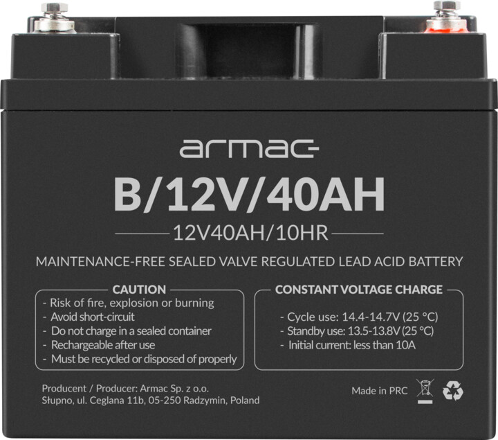Bateri Armac, 12V / 40Ah