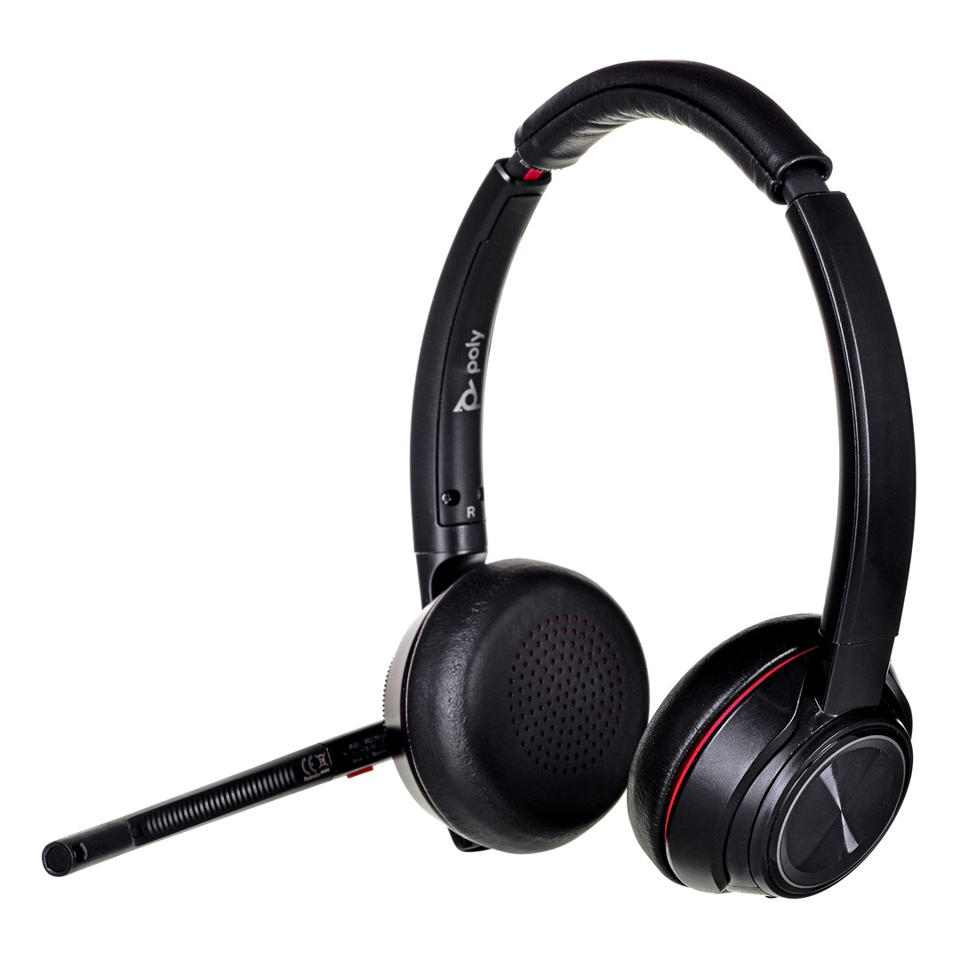 Kufje Poly 8220 UC, Wireless, të zeza
