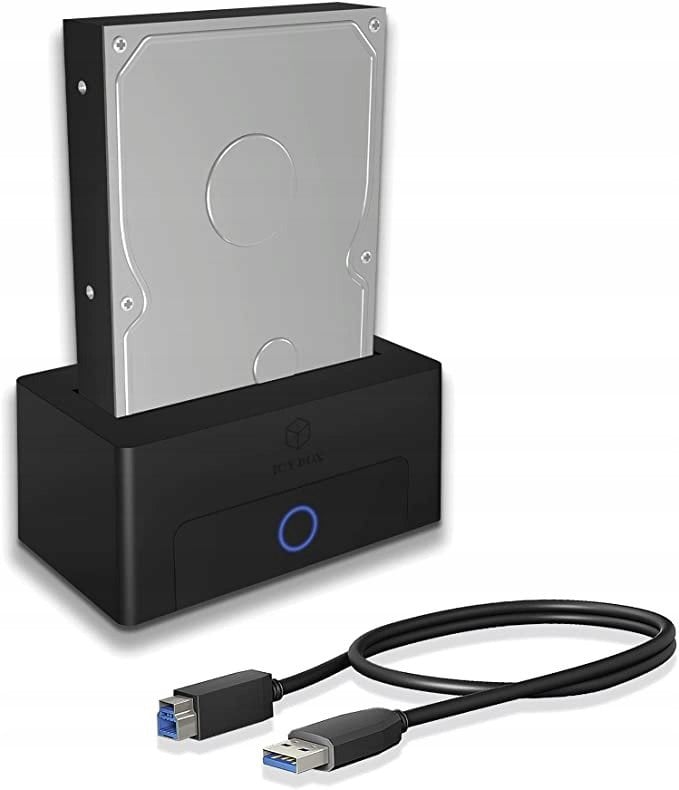 Kuti për hard disk Icy Box IB-1122-U3, 2.5" dhe 3.5", USB 3.2 Gen 1, e zezë