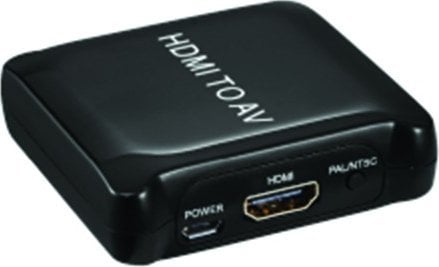 Konvertues HDMI në AV PowerPlant HDCAV02-M, PAL NTSC, i bardhë