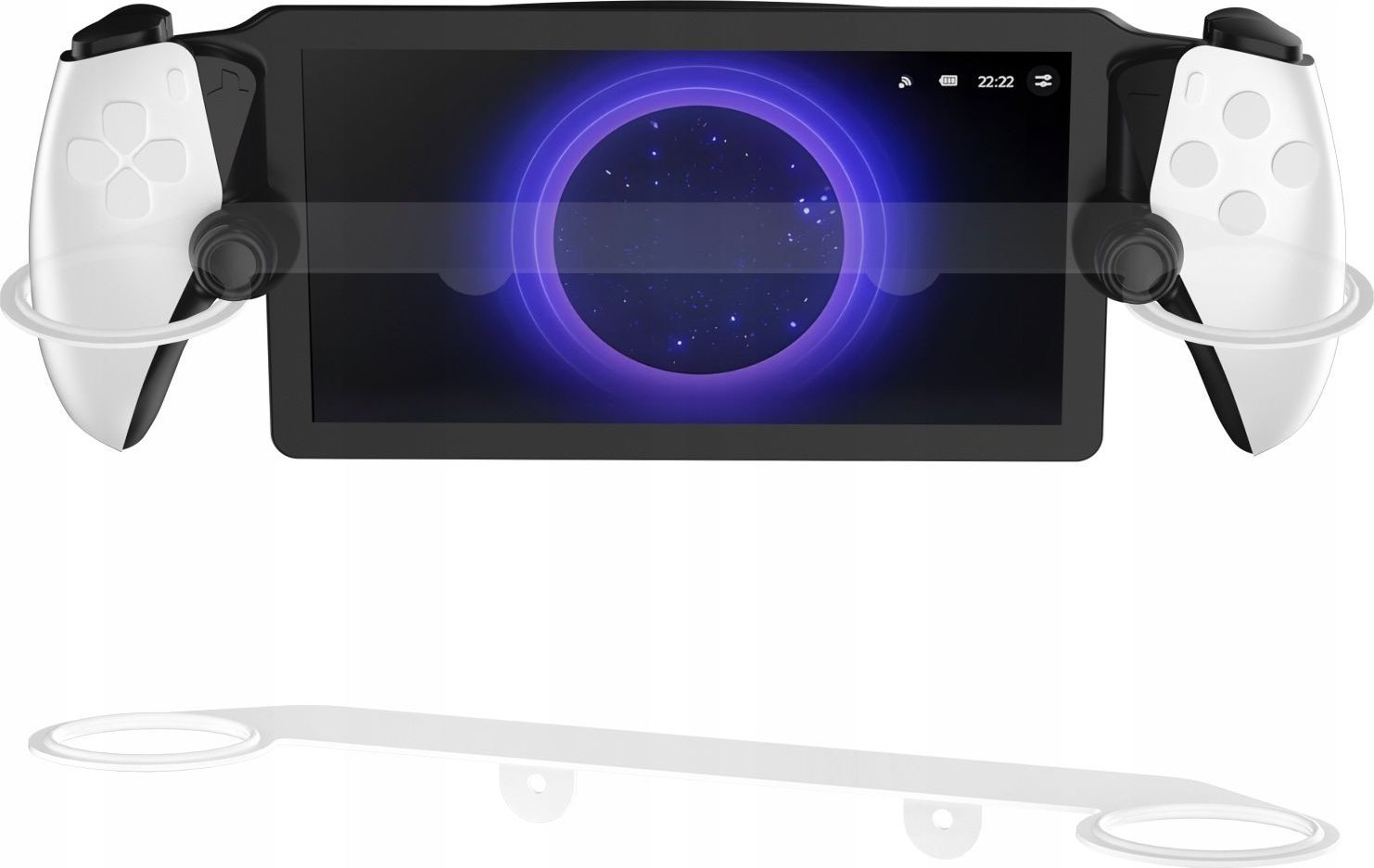 Mbajtës muri për Sony PlayStation PS Portal, fiksim i sigurt, kursen hapësirë, i zi