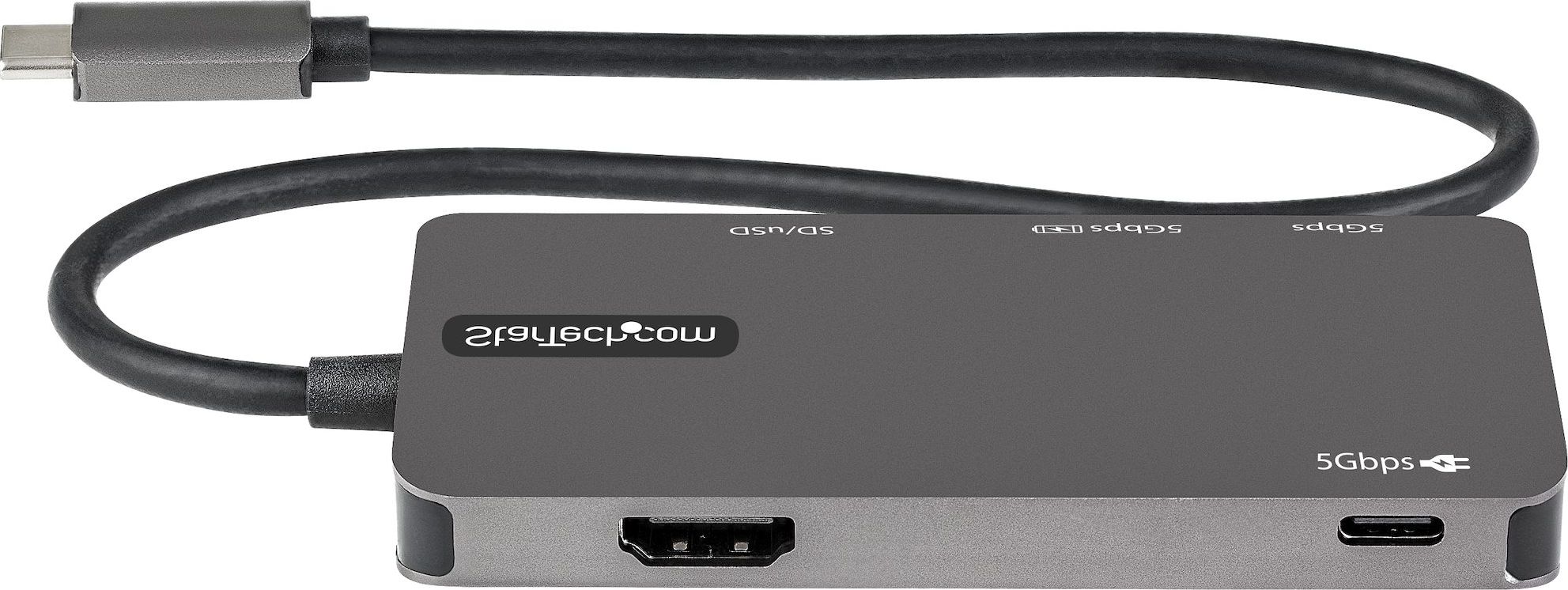 Adapter multiport USB C StarTech, HDMI 4K, Power Delivery 100W, gri