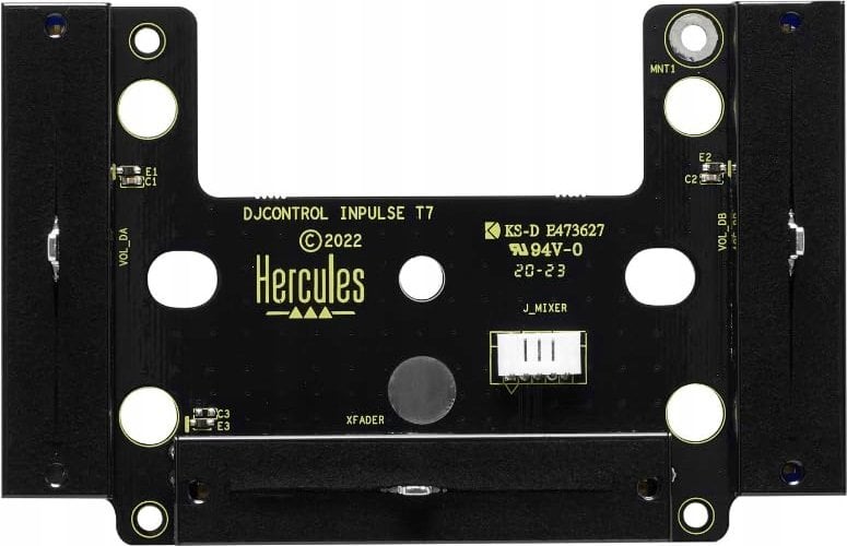 Modul faderi Hercules DJ Control Inpulse T7 Premium, për mikser DJ, i zi