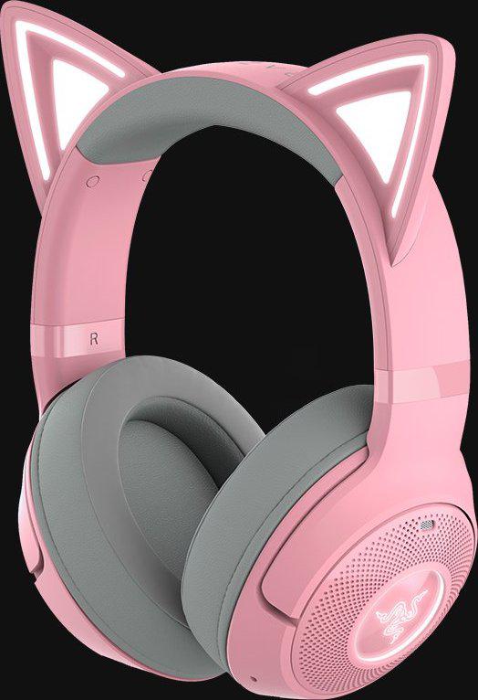 Kufje gaming Razer Kraken Kitty V2, pa tela, Bluetooth, rozë 7