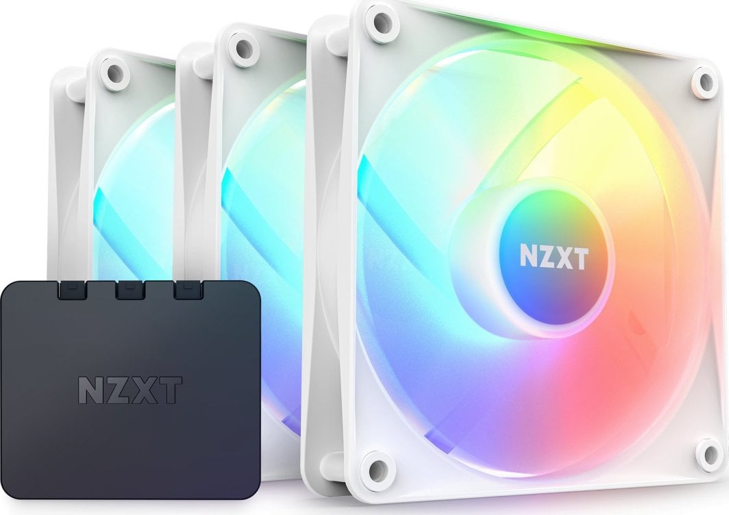 Set 3 Ftohës dhe 1 Hub NZXT F120 RGB