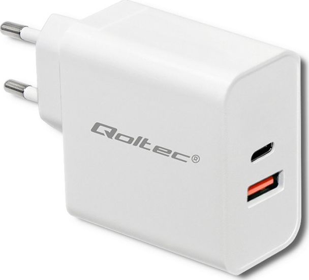 Karikues muri Qoltec 51715, 63W, USB Type C Power Delivery, i bardhë