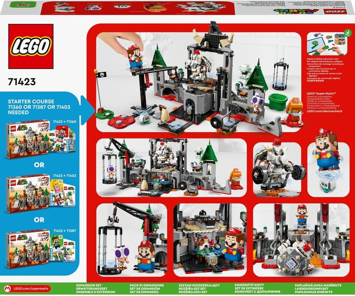 Set LEGO® Super Mario™ 71423 Dry Bowser's Castle Fight - Expansion