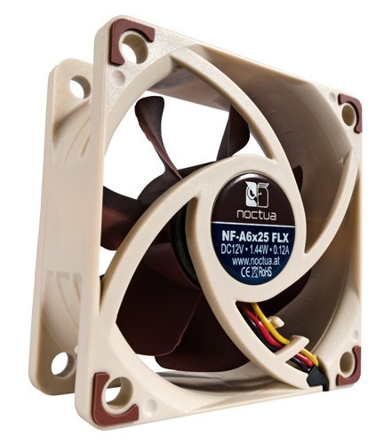 Ftohës Noctua NF-A6X25 FLX, 6 cm, bronz