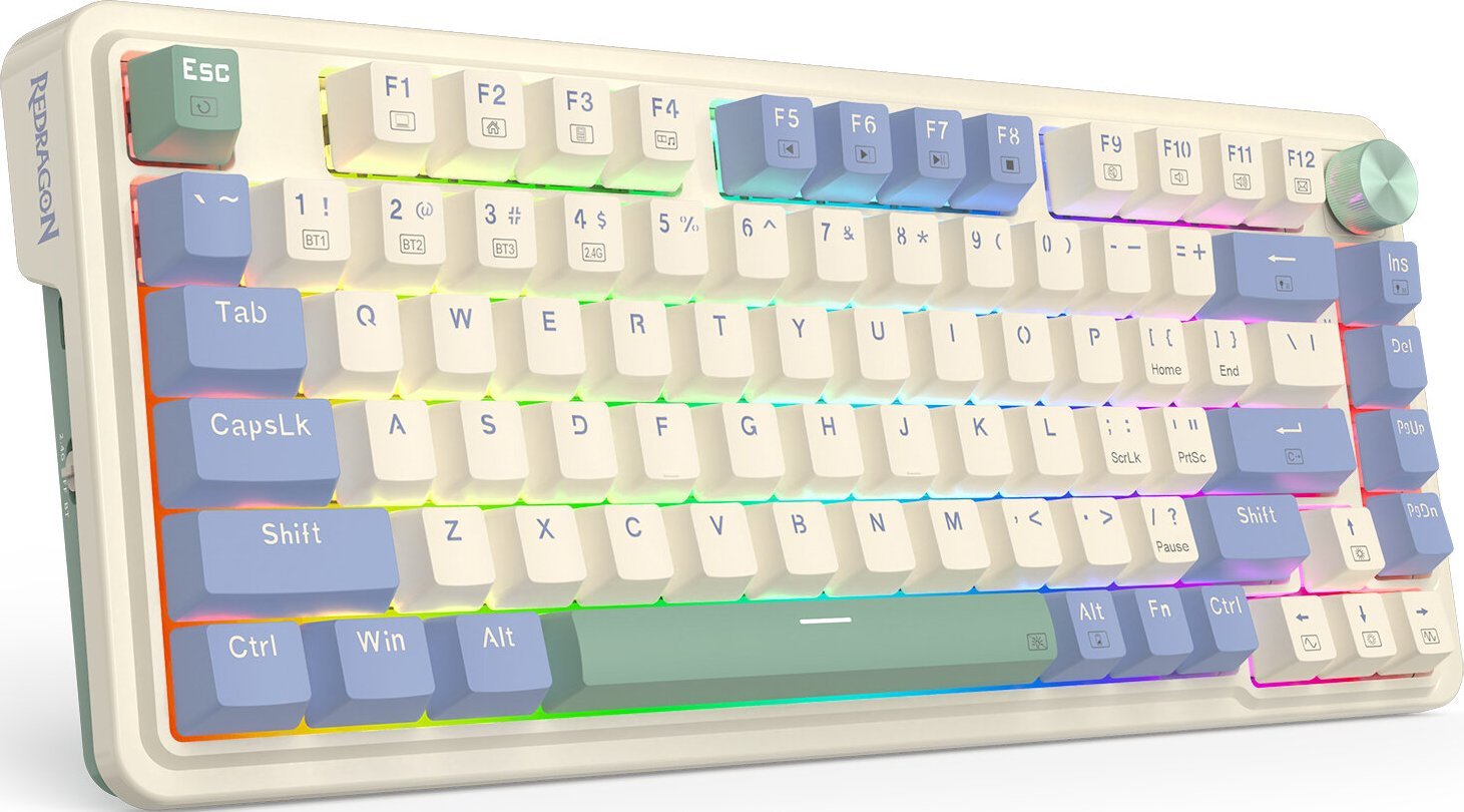 Tastierë gaming Redragon K673 PRO, mekanike 75%, wireless 3 modalitete, RGB