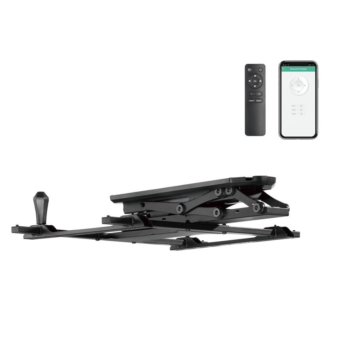 Mbajtëse tavani për TV Maclean MC-880T, 32"-70", 35 kg, e zezë