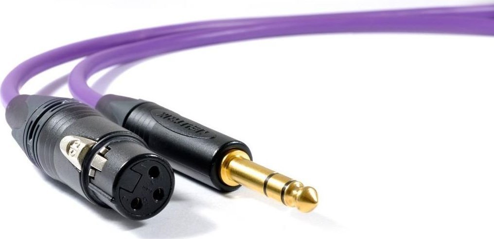 Kabllo audio Melodika Jack 6.3mm - XLR, 8m, vjollcë