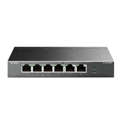 Switch TP-Link 6-Port 10/100 with 4 Port PoE+ , 80