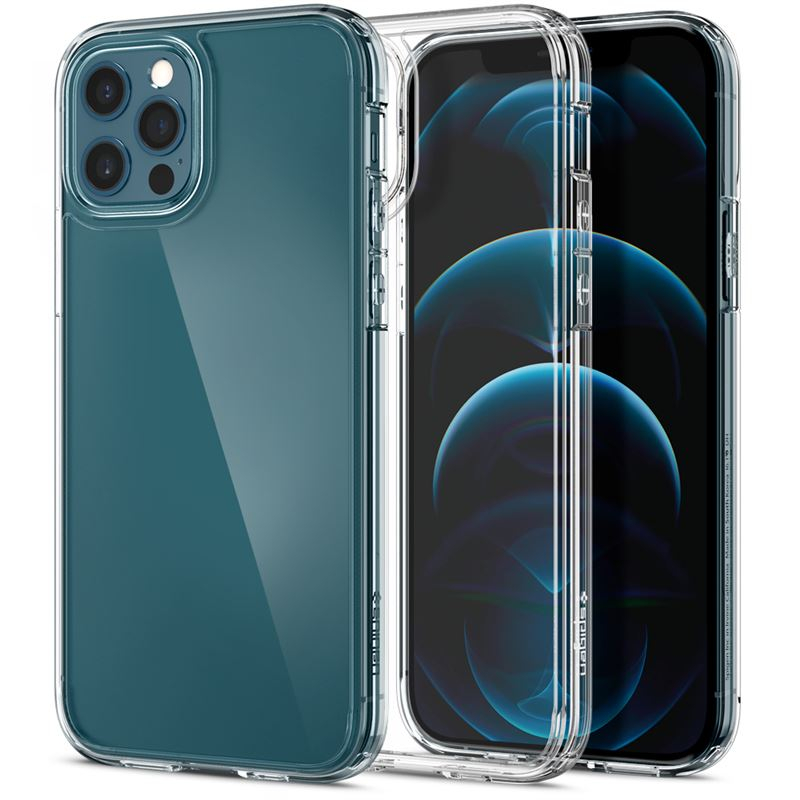 Mbështjellës për iPhone 13 Pro Spigen Ultra Hybrid, transparent