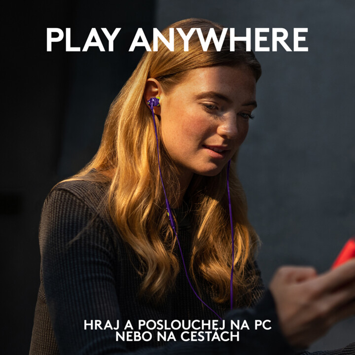 Dëgjuese Logitech G333, vjollcë