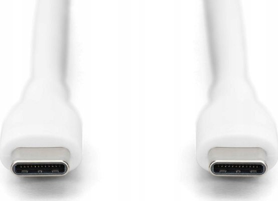 Kabllo USB C Digitus Silicone, 0.5m, 60W, e bardhë