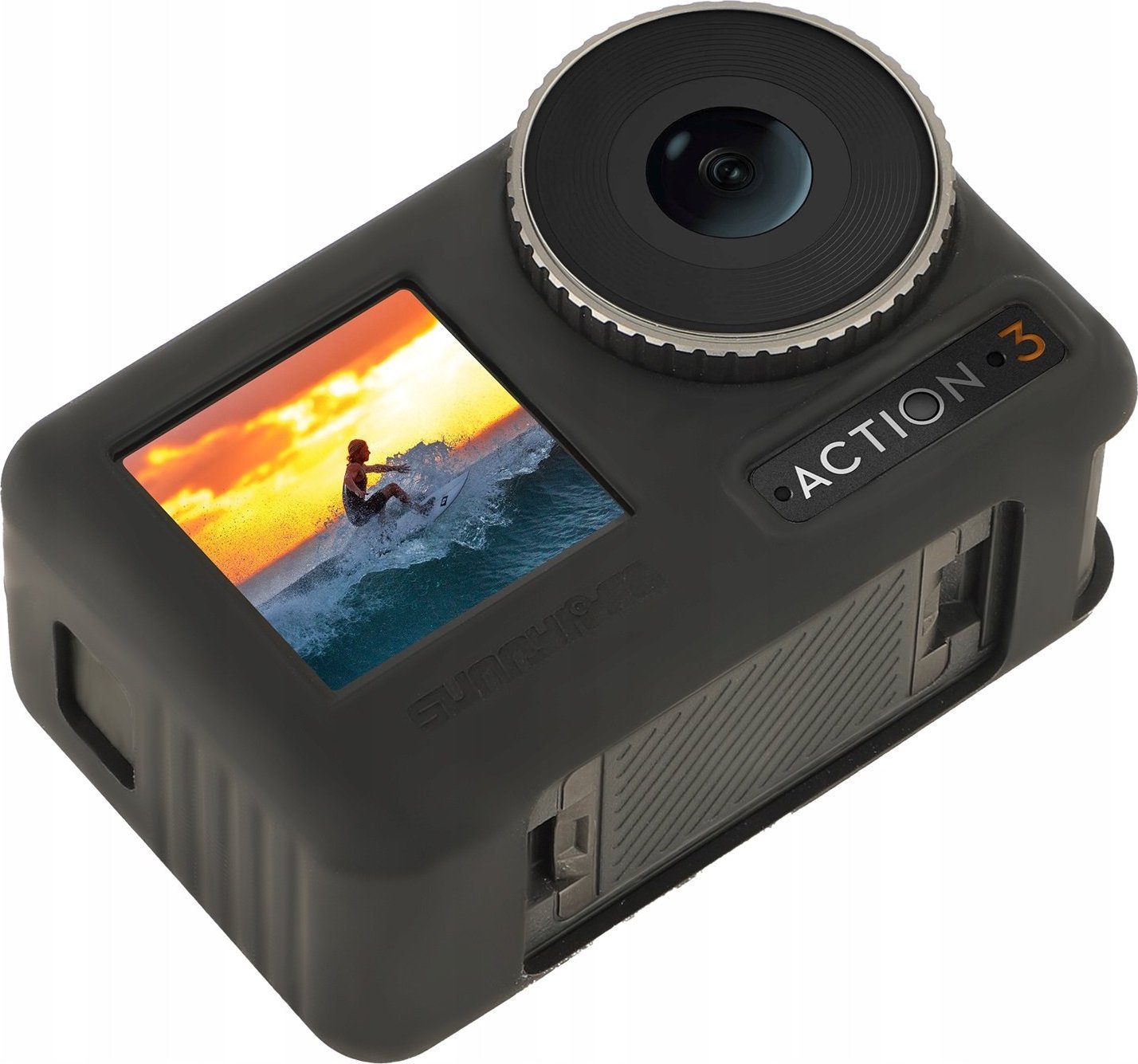 Mbrojtëse silikoni Sunnylife për DJI Osmo Action 3, model OA3-BHT506-D, e zezë