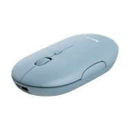 Маус TRUST PUCK/, оптички, 1600 DPI/USB + блутут, сина боја