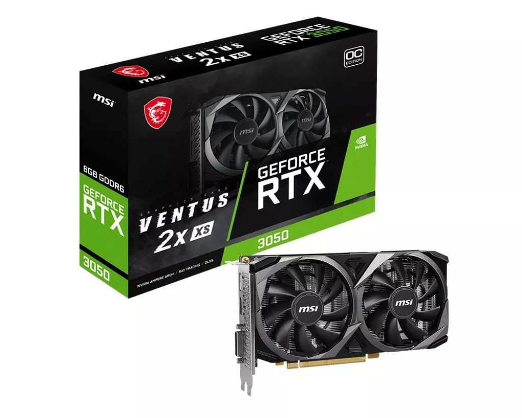 Kartelë grafikeMSI GeForce RTX 3050 VENTUS 2X XS 8 GB OC