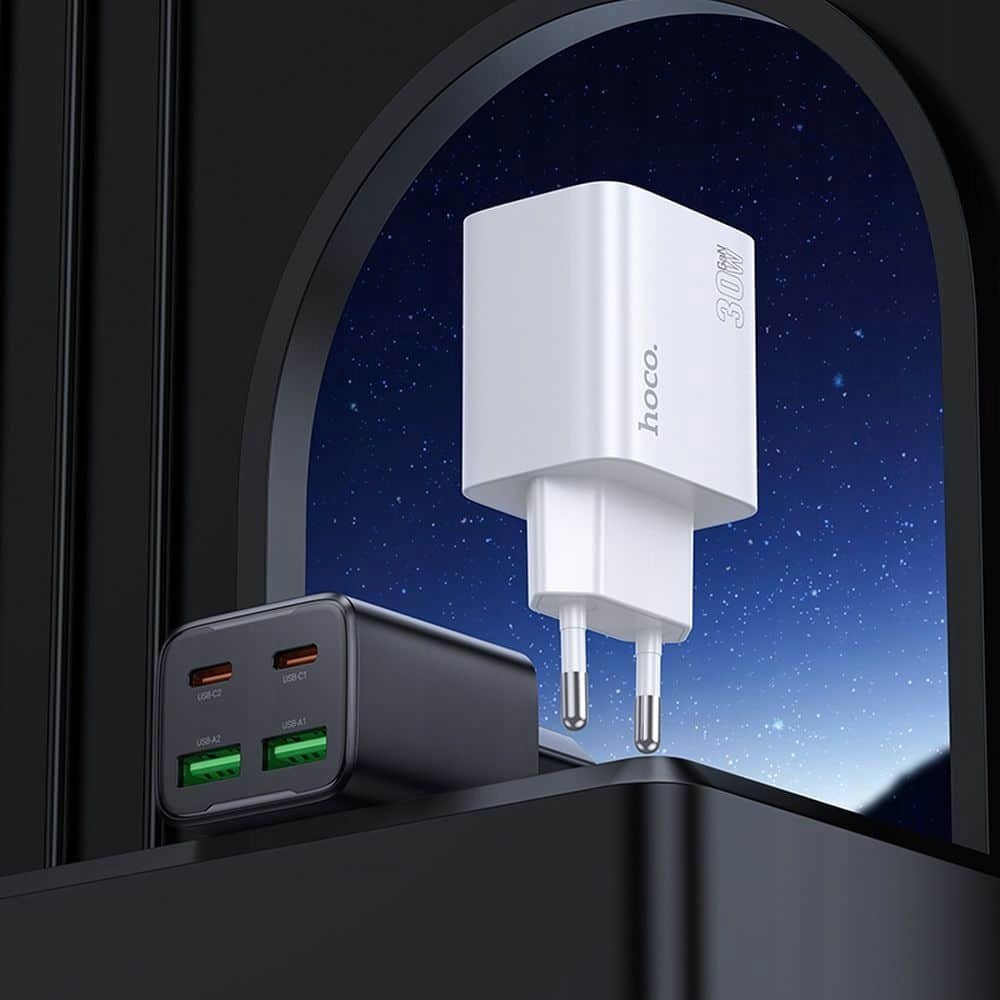 Karikues muri Hoco N56, 4 porta 2x USB C 2x USB A, 20W PD QC3.0, i zi