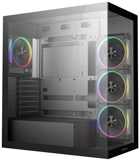 Kasa PC Deepcool CG580 4F V2, MIDI ATX, xham i temperuar, e zezë