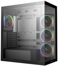 Kasa PC Deepcool CG580 4F V2, MIDI ATX, xham i temperuar, e zezë