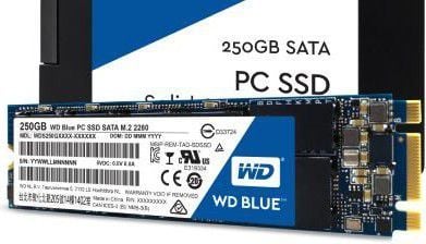 SSD WD Blue	(WDS250G1B0B), 250GB, M.2 2280 SATA III