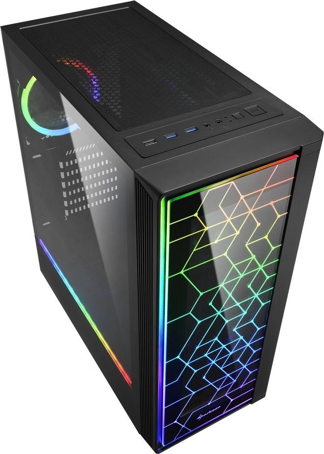 Kasë Sharkoon RGB LIT 100, Midi Tower