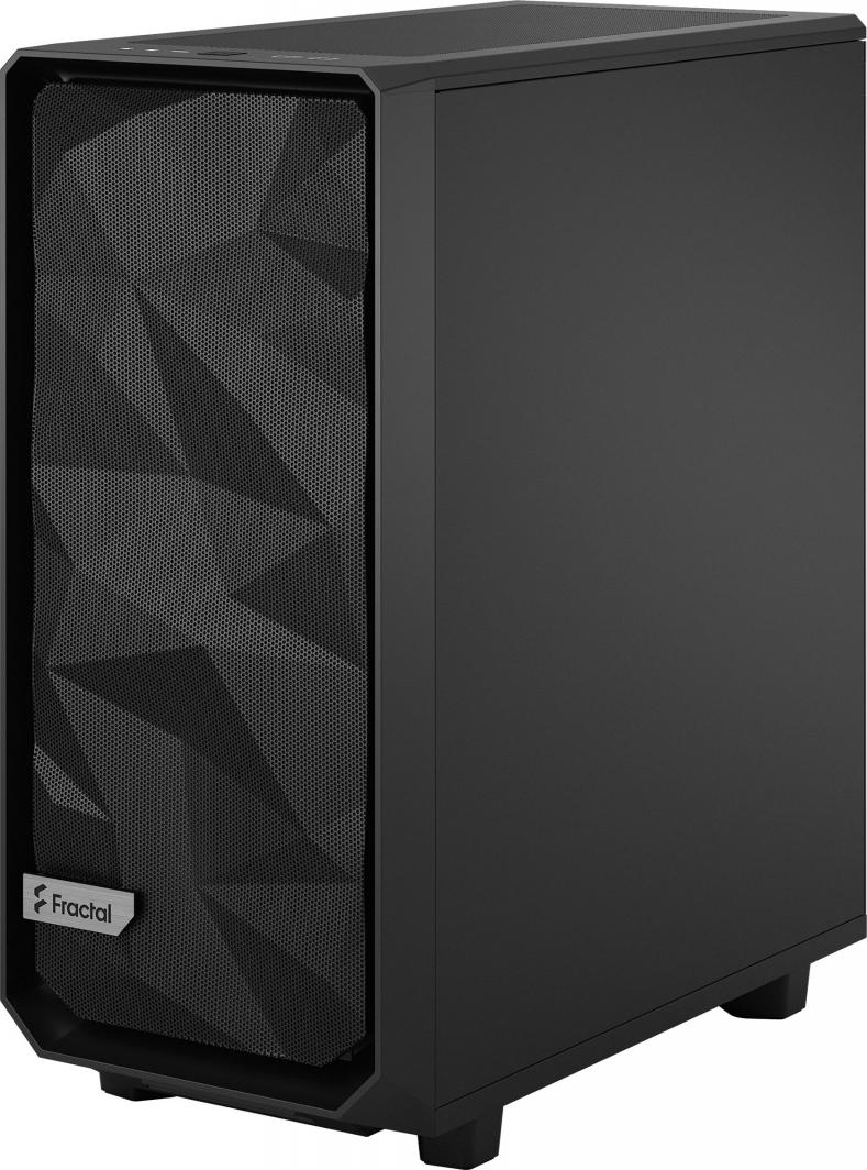 Kasë Fractal Design Meshify 2 Compact Solid, e zezë, Midi Tower