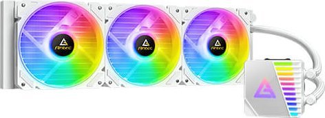 Ftohës ujor për procesor Antec Symphony 360 ARGB, radiator 360 mm, 3x 120mm, i bardhë