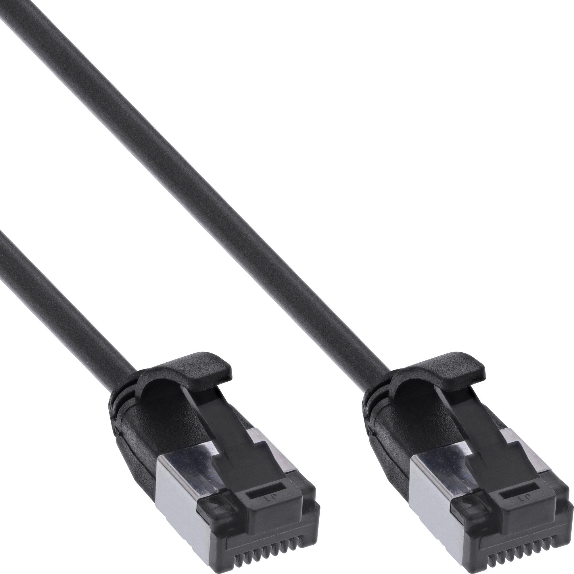 Мрежен кабел InLine Patch Cable Slim Cat 8.1, U/FTP, 10m, црн