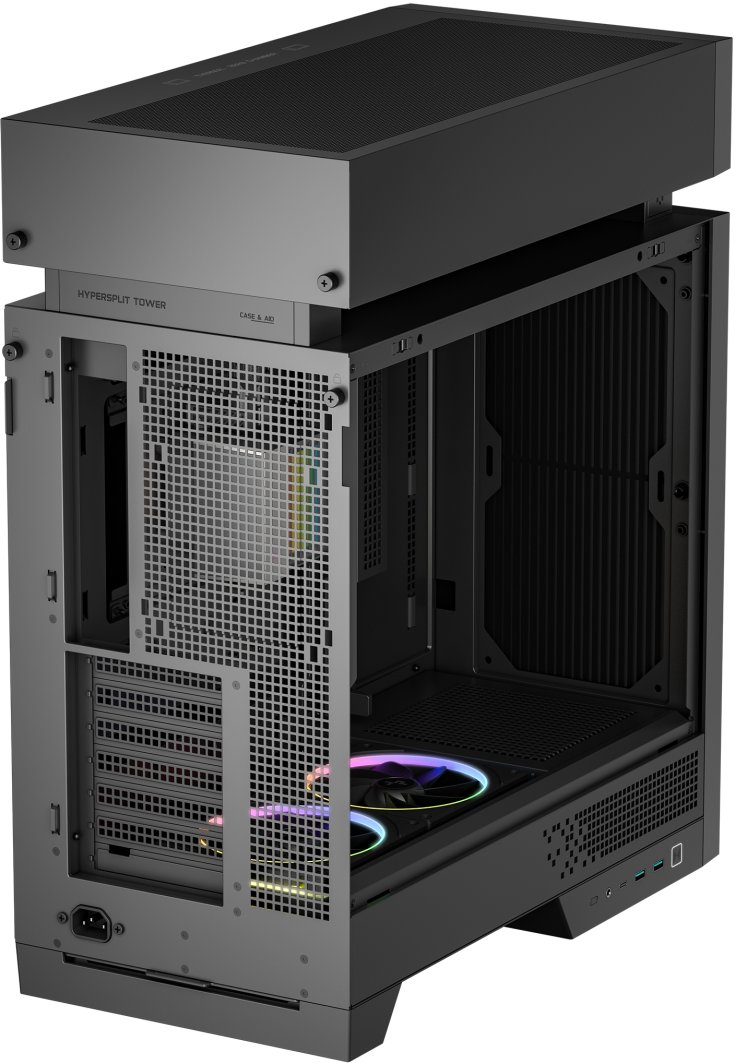 Kasë PC Deepcool CL6600, Mid Tower, AiO 360mm, e zezë