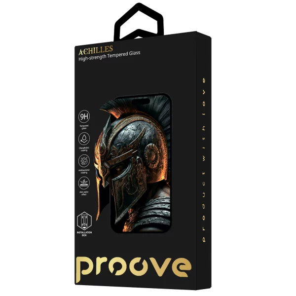 Xham mbrojtës Proove Achilles Installation Box për iPhone 16 Pro , 9H