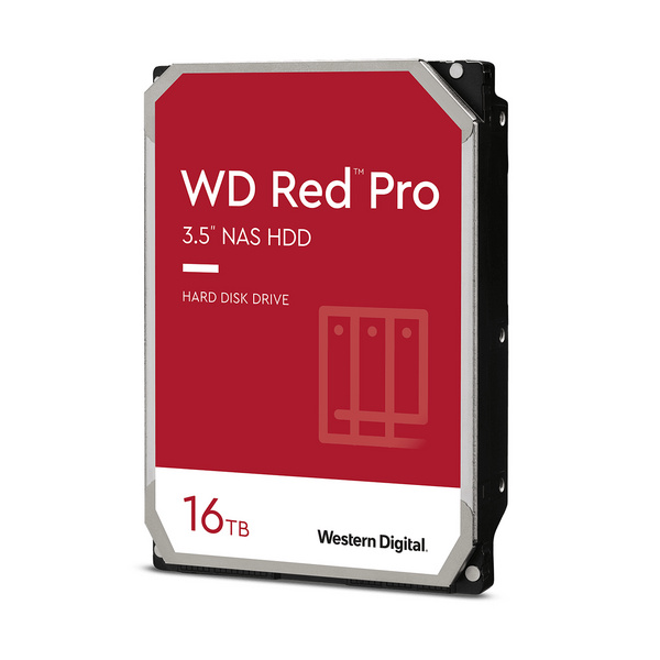 Disk HDD Western Digital Red Pro WD161KFGX, 3.5", 16TB, SATA III, i kuq