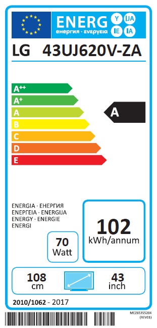 Televizor LG 43UJ620V, 43 ", (108cm), 4K UHD, i zi