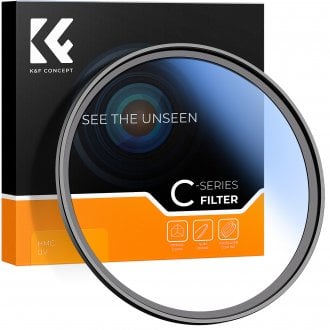 Filtër fotografik K&F Concept UV MC C Series 49mm, xham optik japonez, kornizë slim