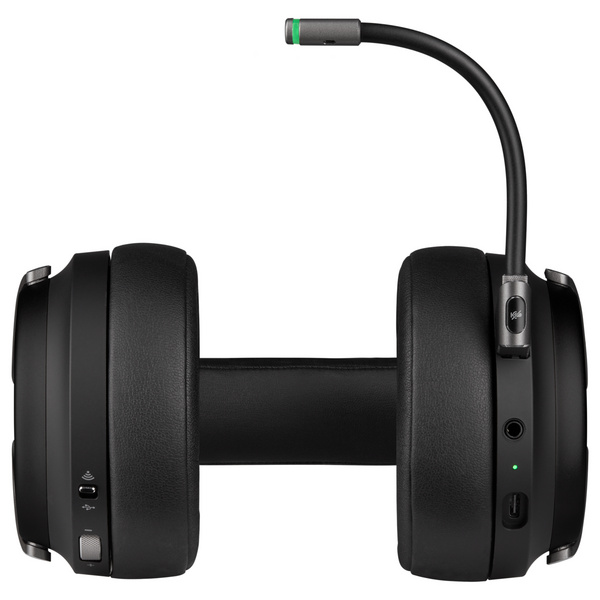Kufje lojërash Corsair Virtuoso RGB Wireless, USB/3.5 mm, të zeza