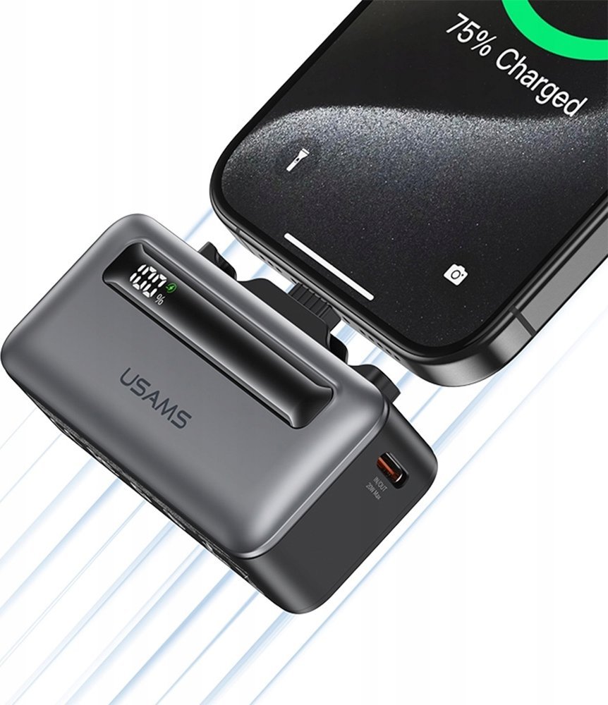 Powerbank Usams CD233, 4500mAh, 20W Fast Charge, argjendtë