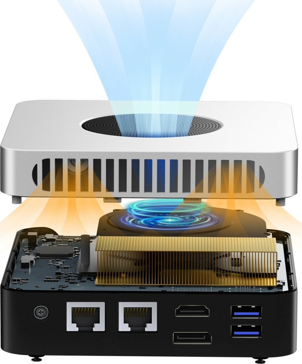 Kompjuter mini CHUWI LarkBox X, Intel N150, 16GB RAM, 512GB SSD, bardhë e zezë