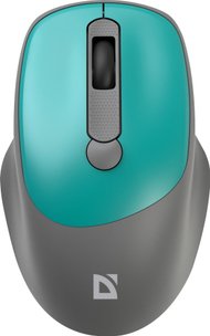 Безжичен глушец Defender Feam MM-296, оптички, 1600 DPI, тиркизен